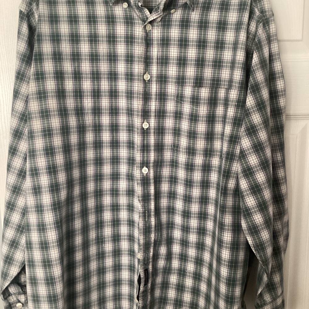Dockers cotton plaid long sleeve shirt.